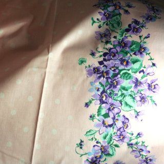 Daisy Kingdom Cotton Fabric 2.5 Yd 45"W Violet Collection Border Print Pink
