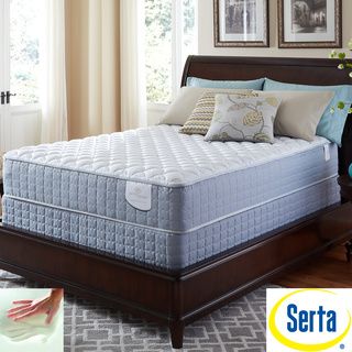 Serta Perfect Sleeper Luminous Cushion Firm King size Mattress and Foundation Set Serta Mattresses