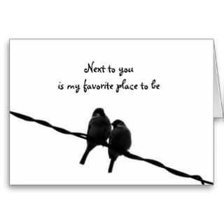 Next To You My Favorite Place Valentine's Day Greeting Card
