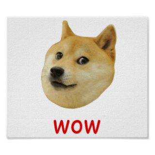 Doge Very Wow Much Dog Such Shiba Shibe Inu Posters