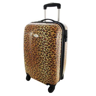Hardside 22 inch Carry on Spinner Upright Luggage Pin Up Cheetah by Jacki Design Carry On Uprights