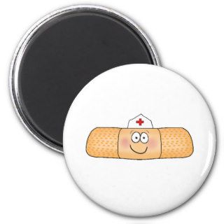 Whimsicla Band Aid Bandage with Nurse Hat Cute Fridge Magnets