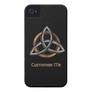 Triquetra (Brown/Silver) iPhone 4 Case Mate Cases