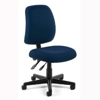 Perfect Posture Desk Chair (Navy) (37"H x 19"W x 24"D)  