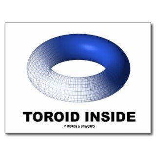 Toroid Inside (Blue Torus) Postcard