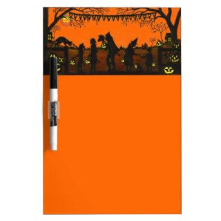 Dry.erase.board,Halloween,pirate,witch,cat,dog, Dry Erase Board