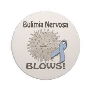 Bulimia Nervosa Blows Awareness Design Beverage Coaster