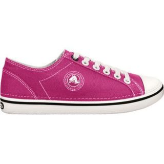 Women's Crocs Hover Lace Up Canvas Raspberry/Oyster Crocs Sneakers