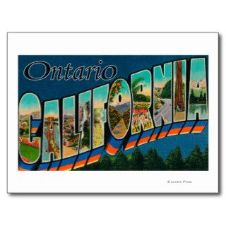 Ontario, California   Large Letter Scenes Postcards