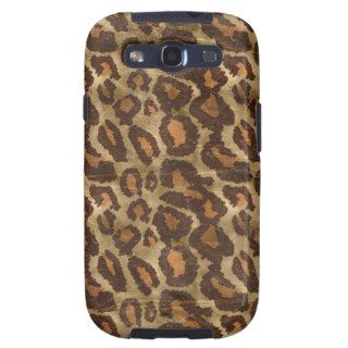 Trendy Grunge Leopard Print Pattern Samsung Galaxy SIII Covers