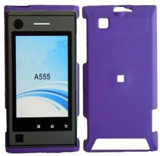 Dark Purple Hard Case Cover for Motorola Devour A555 Cell Phones & Accessories