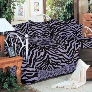Zebra Lavender Daybed Cover Set   Day Beds
