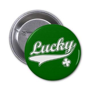 Lucky Green Button Pin