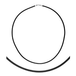 Stainless Snake 2.4mm Black Necklace 18 Inch Pendant Necklaces Jewelry