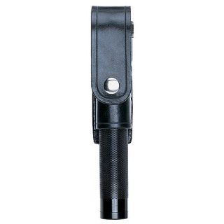Aker Leather Aker   Open Bottom Flashlight Holder With Flap   A555LED BW H Sports & Outdoors