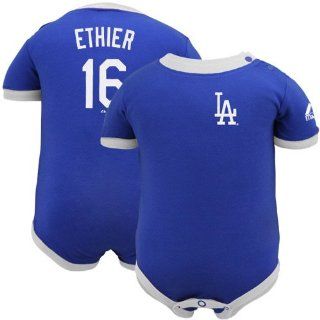 MLB Majestic L.A. Dodgers #16 Andre Ethier Infant Royal Blue Name & Number Creeper (12 Months)  Infant And Toddler Sports Fan Apparel  Sports & Outdoors