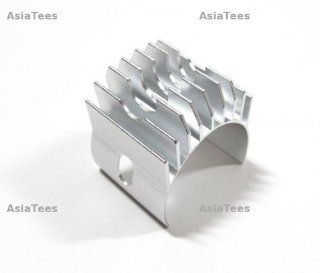 GPM Racing #GP11S Aluminum Motor Heat Sink Clamp For 540, 550 Motor   1pc Silver for Axial Wraith Toys & Games