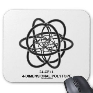 24 Cell 4 Dimensional Polytope (Geometry) Mousepad