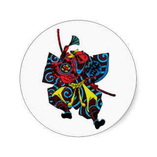 Samurai Warrior Martial Arts Stickers