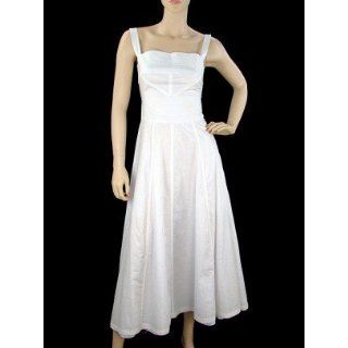 Fendi Dress   White Parachute Cotton Flared Dress It40