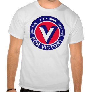 V For Victory   WWII T Shirts