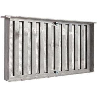Master Flow 16 in. x 8 in. Aluminum Die Cast Foundation Vent in Mill 500