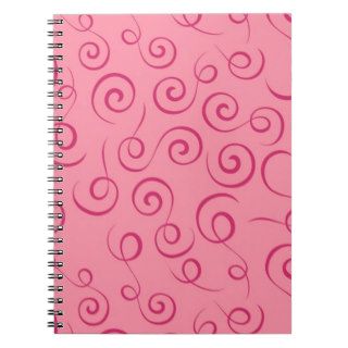 Pink Swirls Note Books