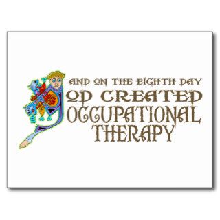 God Created Occupational Therapy Postcards