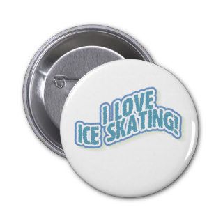 I Love Ice Skating Pin