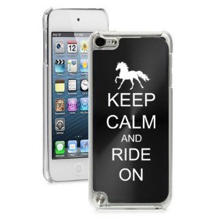 Apple iPod Touch 5th Generation Black 5B542 hard back case cover Keep Calm and Ride On Horse Cell Phones & Accessories