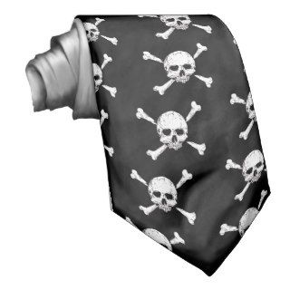 Skull and Cross Bones Neck Tie
