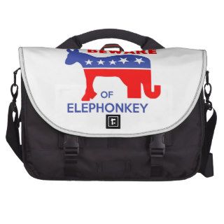 BEWARE OF ELEPHONKEY   activism/libertarian/usa Bags For Laptop