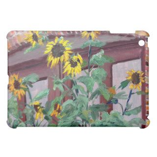 Sunflower Charm Oil Landscape Painting iPad Mini Case