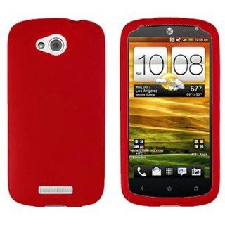 CoverON Soft Silicone RED Skin Cover Case for HTC ONE VX ATT [WCA559] Cell Phones & Accessories