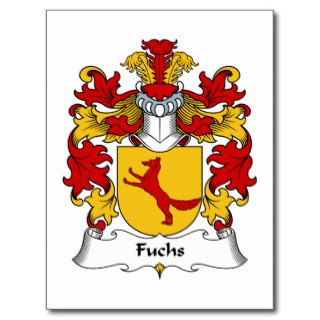 Fuchs Family Crest Postcard