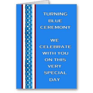 Soldier Turning Blue Ceremony Greeting Card