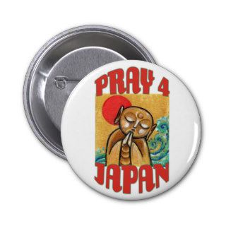 Pray 4 Japan Jizo Bosatsu Pins
