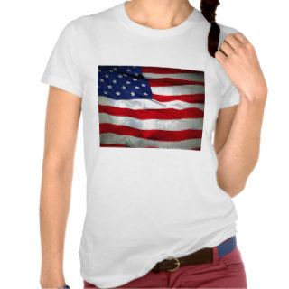 Distressed American Flag T shirt