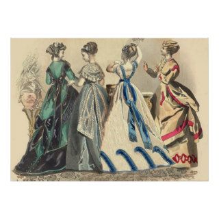 Elegant Victorian Fashions Posters