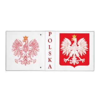 Polska Eagle Red Shield Vinyl Binder