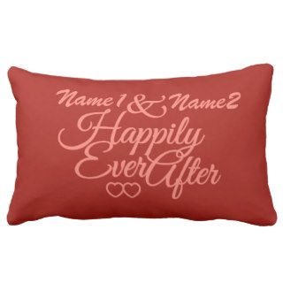Happily Ever After custom throw pillow