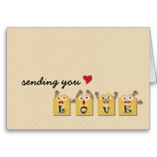 Sending You Love Greeting Cards