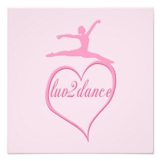 Girls Dancing Ballet Love To Dance Pink Photo Print