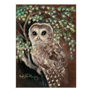 The Wise & Serious Owl Print