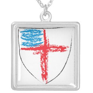 Episcopal Shield Personalized Necklace