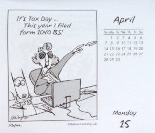 2013 Maxine Year In A Box / 365 Page A DAY Desk Calendar   Office Desk Pad Calendars