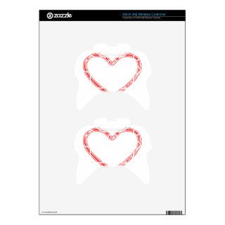 Heart Outline Xbox 360 Controller Skins