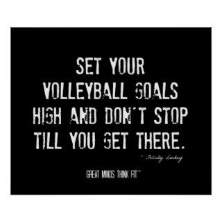 Volleyball Motivational Poster 004   Grunge