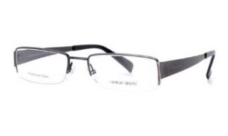 Giorgio Armani Men's GA 583 Satin Grey (OIR) Frame Semi Rimless Eyeglasses 53mm Clothing