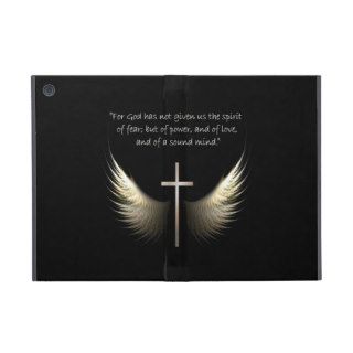 Holy Spirit Wings with Cross and Scripture Verse iPad Mini Case